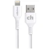 cellhelmet Charge and Sync USB-A to Lightning Round Cable, 1' (CABLE-LIGHT-A-1-R-W)