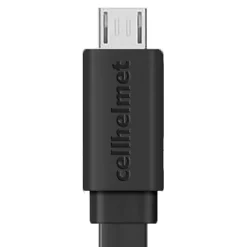 cellhelmet Charge and Sync USB-A to Micro USB Flat Cable, 3' (CABLE-F-MICRO-3-B)