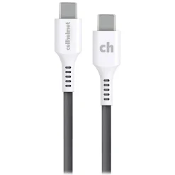 cellhelmet Charge and Sync USB-C to USB-C Round Cable, 6' (CABLE-C-C-6-R-G)
