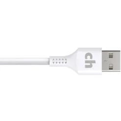 cellhelmet Charge and Sync USB-A to Lightning Round Cable, 3' (CABLE-LIGHT-A-3-R-W)