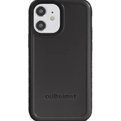 Cell Phone Cases<cellhelmet Fortitude Rugged Case for iPhone 12 mini, Shock Absorbing, Black (CHELCFORTI54OB)