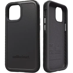 Cell Phone Cases<cellhelmet Fortitude Rugged Case for iPhone 12 mini, Shock Absorbing, Black (CHELCFORTI54OB)