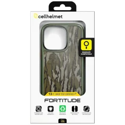 Cell Phone Cases<cellhelmet Fortitude Series MagSafe Phone Case for iPhone 16 Pro, Shock Absorbing, Mossy Oak Bottom Lands (CF-106-MO)