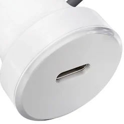cellhelmet Single-USB Power Delivery Car Charger with USB-C to USB-C Round Cable, 3 ft., 25-Watt, White (CAR-PD-25W+R-C)