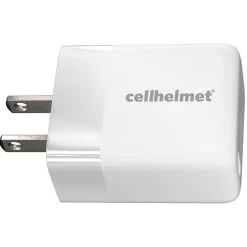 cellhelmet Single-USB Power Delivery Wall Charger with USB-C to USB-C Round Cable, 3 ft., 25-Watt, White (WALL-PD-25W+R-C)
