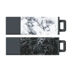 Centon DataStick Pro2 64GB USB 3.2 Type A Flash Drive, Marble Stormy/Marble Onyx, 2/Pack (C1-U3T026-64G-2)* Usb Flash Drives