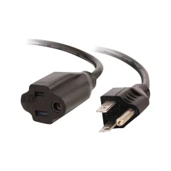 Extension Cords<C2G Cables to Go C2G 6ft 18 AWG Outlet Saver Power Extension Cord (NEMA 5-15P to NEMA 5-15R) Power Extension Cable 6 Ft