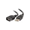 Usb Cables<C2G Cables to Go C2G USB 2.0 A Male to A Female Extension Cable for Laptops and Mobile Devices, 6.6 ft., Black