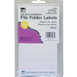 CLN Charles Leonard File Folder Labels, White, 6 packs of 248 (CHL45235) New