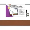 Online Charles Leonard Magnetic Dry Erase Whiteboard/Cork board ,Tin Frame, 17" x 23" (CHL35415) Dry Erase