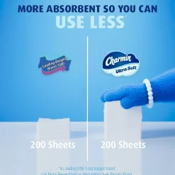 Charmin Ultra Soft Super Mega Toilet Paper, 2-Ply, White, 336 Sheets/Roll, 6 Rolls/Pack (08467)