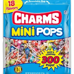 Hard Candy & Lollipops<Charms Mini Pops Lollipops, Assorted Flavors, 300 Pieces (209-02010)