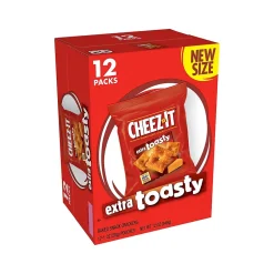 Crackers<Cheez-It Extra Toasty Extra Toasty Crackers, 1 oz., 12 Packs/Box (KEE11716)
