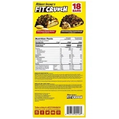 Snacks & Granola Bars<FITCRUNCH Chef Robert Irvine's High Protein Bars, Variety Pack (1.62 oz., 18 ct.)