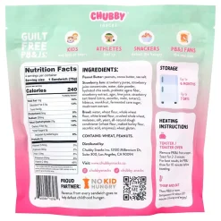 Fresh Groceries<Chubby Snacks Peanut Butter & Strawberry Jam Sandwich, 10.6 oz, 12/Pack (600-04135)