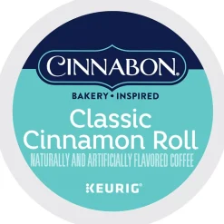 Keurig K-Cups<Cinnabon ® Classic Cinnamon Roll Coffee, Keurig® K-Cup® Pods, Light Roast, 48/Box (373156)
