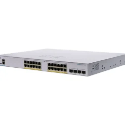 Cisco 250 CBS250-24FP-4X-NA 24 Ports Gigabit Ethernet Rack Mountable Switch* Ethernet Switches & Splitters