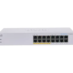 Cisco 110 16-Port Gigabit Ethernet Managed Switch, Silver (CBS11016PPNA)* Ethernet Switches & Splitters
