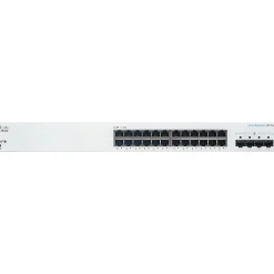 Cisco 220 24-Port Gigabit Ethernet Managed Switch, Silver (CBS22024T4GNA)* Ethernet Switches & Splitters