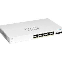 Cisco 220 24-Port Gigabit Ethernet Managed Switch, Silver (CBS22024P4GNA)* Ethernet Switches & Splitters