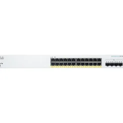 Cisco 220 24-Port Gigabit Ethernet Managed Switch, Silver (CBS22024FP4XNA)* Ethernet Switches & Splitters