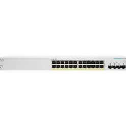 Cisco 220 24-Port Gigabit Ethernet Managed Switch, Silver (CBS22024FP4GNA)* Ethernet Switches & Splitters