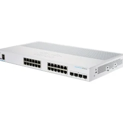 Cisco 250 24-Port Gigabit Ethernet Managed Switch, Silver (CBS25024T4GNA)* Ethernet Switches & Splitters