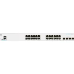 Cisco 250 24-Port Gigabit Ethernet Managed Switch, Silver (CBS25024T4GNA)* Ethernet Switches & Splitters