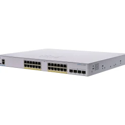 Cisco Business 350 Series 28-Port Gigabit Ethernet Managed Switch, Silver (CBS350-24FP-4G-NA)* Ethernet Switches & Splitters