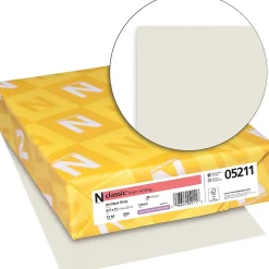 Sale CLASSIC® Linen Writing Paper, 8 1/2" x 11", 24 lb., Linen Finish, Antique Gray, 500/Ream Resume Paper