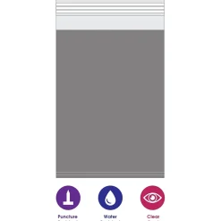 Unbranded Clear View Poly Envelope, 10