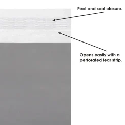 Partners Brand Clear View Poly Mailers, Clear/White, 14" x 17", 100/Case* Poly Mailers