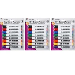 CLI Dry Erase Markers, Chisel Tip, Assorted, 8/Pack, 3 Packs (CHL47828-3) Discount