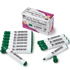 CLI Dry Erase Markers, Chisel Tip, Green, 12/Pack, 3 Packs (CHL47925-3) Online