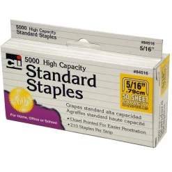 CLI High Capacity Standard Staples, 5/16" Leg Length, 5000/Pack, 10 Packs (CHL84516-10) Best