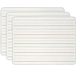 New 2-Sided Magnetic Plastic Mobile Dry-Erase Whiteboard, 9" x 12", 3/Pack (CHL35135-3) Dry Erase