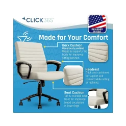 Discount Transform 3.0 Ergonomic Vegan Leather Swivel Desk Chair, (CCHR10008C) Ergonomic Chairs
