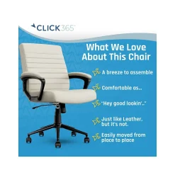 Discount Transform 3.0 Ergonomic Vegan Leather Swivel Desk Chair, (CCHR10008C) Ergonomic Chairs
