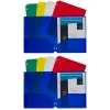 C-Line ® Heavyweight, 3-Hole Punched, 2-Pocket Portfolio, Assorted Colors, 10 Per Pack, 2 Packs (CLI32930-2) Outlet