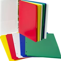 C-Line ® Heavyweight, 3-Hole Punched, 2-Pocket Portfolio, Assorted Colors, 10 Per Pack, 2 Packs (CLI32930-2) Outlet
