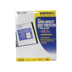 C-Line Heavyweight Sheet Protectors, 8.5" x 11", Clear, 10/Pack (61027) Sale