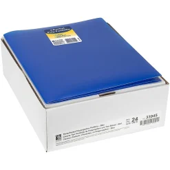 C-Line 3-Pocket Portfolio Folder, , Box of 24 (CLI33945) Blue Clearance