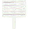 Hot Two-Sided Dry Erase Answer Paddle, Lined/Plain, 10" x 8", Pack of 12 (CLI4067012) Dry Erase