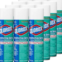 Clorox Commercial Solutions All-Purpose Cleaners & Spray Disinfectant, Fresh Scent, 19 oz., 12/Carton (CLO38504CT)