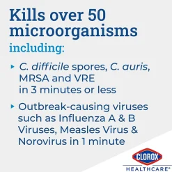 Clorox Healthcare Bleach Germicidal Cleaner Refill, 128 oz., 4/Carton (68978)