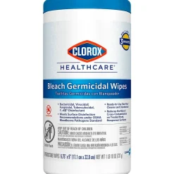 Clorox Healthcare Disinfecting Wipes, 70 Wipes/Canister (35309)