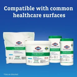 Clorox Healthcare Disinfecting Wipes, 185 Wipes, 2/Carton (30827)