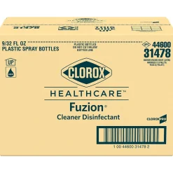 Clorox Healthcare Fuzion All-Purpose Cleaners & Spray Disinfectant, Unscented, 32 oz., 9/Carton (31478CT)