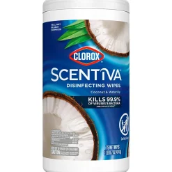 Clorox Scentiva Disinfecting Wipes, Pacific Breeze & Coconut Scent, 75 Wipes/Container (60037)