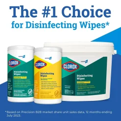 Clorox Pro Disinfecting Wipes, Fresh Scent, 75 Wipes/Container, 6/Carton (CLO15949CT)